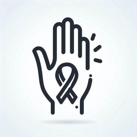 Breast Cancer Awareness Ribbon. Icon Vector Illustration. EPS 10