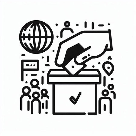 Election campaign icon. Simple illustration of election campaign vector icon for web