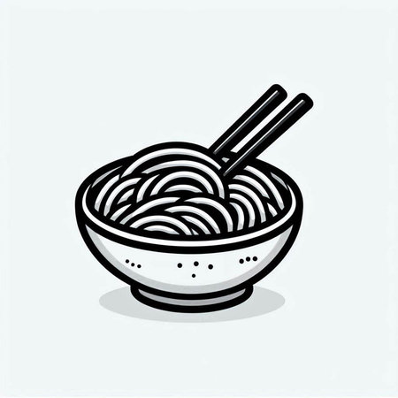 Spaghetti doodle icon. Hand drawn spaghetti doodle icon.