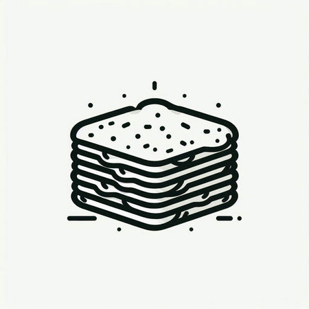 Vector illustration of a stack of pancakes. Isolated on white background.