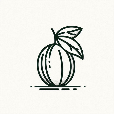 Watermelon fruit line icon, vector illustration, editable stroke.の写真素材