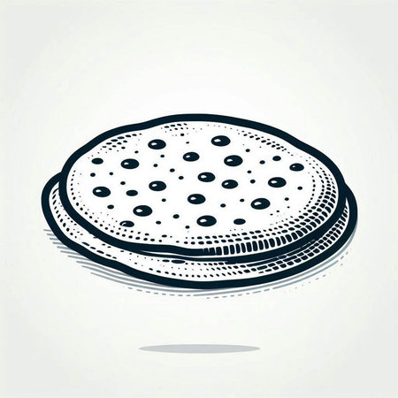 Pancake icon. Vector illustration. Isolated on white background.の写真素材