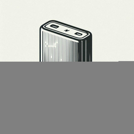 Air conditioner icon on white background. Vintage style. Vector illustration.