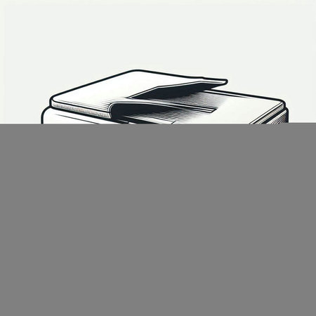 Illustration of a book on a white background with space for text
