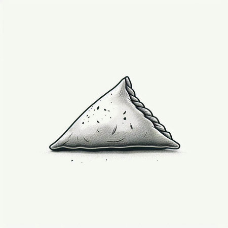 Illustration of a rice dumpling on a white background.の写真素材