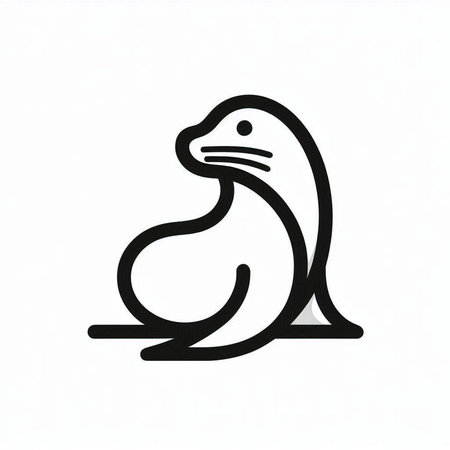 seal icon on the white background. vector illustration eps10の写真素材