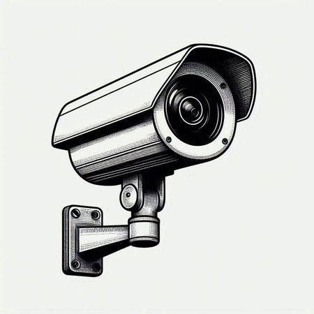 Surveillance camera vector illustration. Security camera. Security camera.
