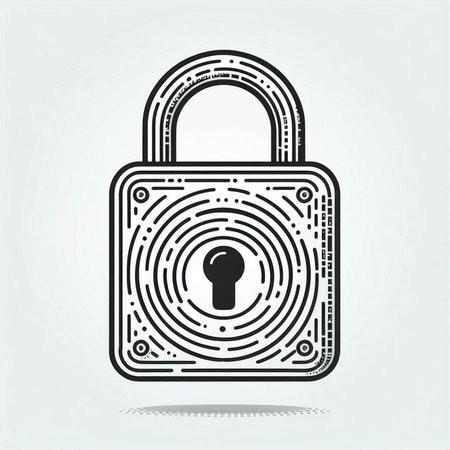 Padlock icon. Security, safety, protection concept. Vector illustration