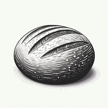 Hand drawn bread. Vector illustration. Vintage engraving style.
