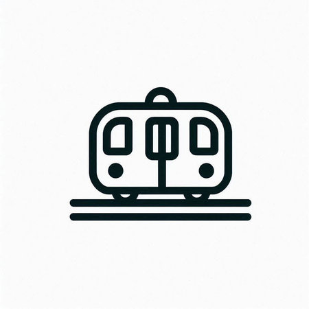 Train icon, vector illustration. Flat design style, EPS 10.