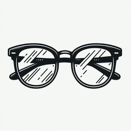 Sunglasses isolated on white background. Vector illustration in retro style.