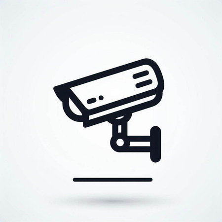 Surveillance camera icon, vector best flat icon, EPS 10