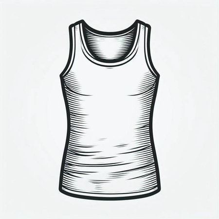 Women's T-shirt on a white background. Vector illustration.