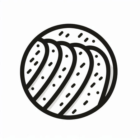 Illustration of a ball isolated on a white background - vector illustration