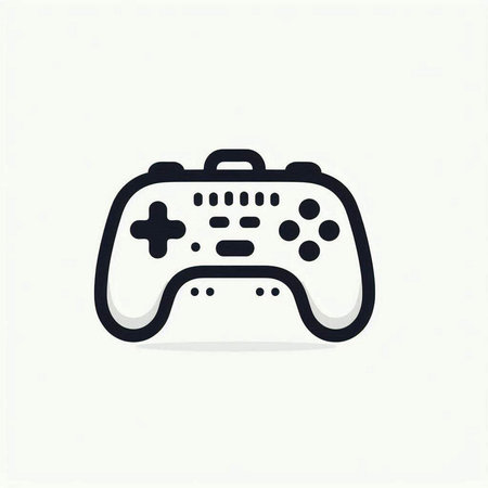 video game controller icon, vector illustration. Flat design style. EPS 10