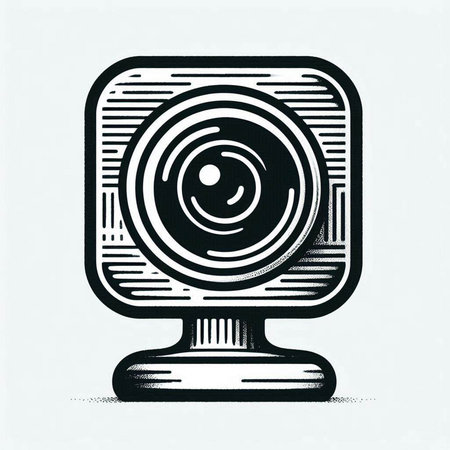Webcam icon, vector illustration. Webcam icon. Webcam symbol
