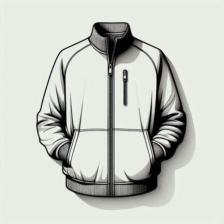 Men's hoodie. Vector illustration of a men's hoodie.