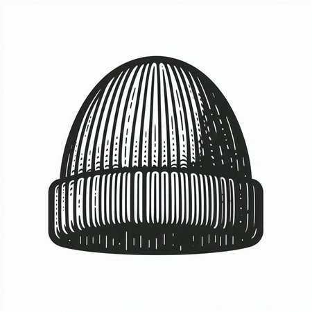 Winter hat isolated on white background. Vector illustration for your design.