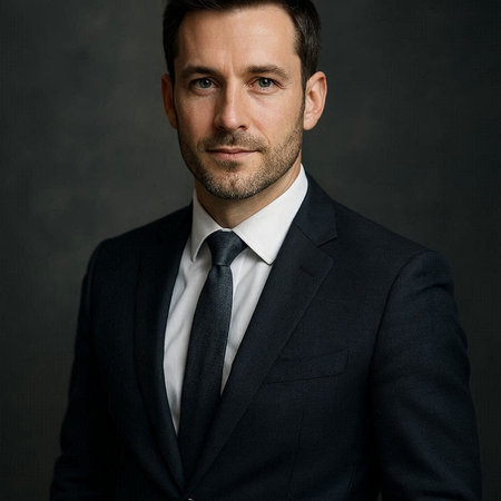 Portrait of a handsome man in suit. Men's beauty, fashion.