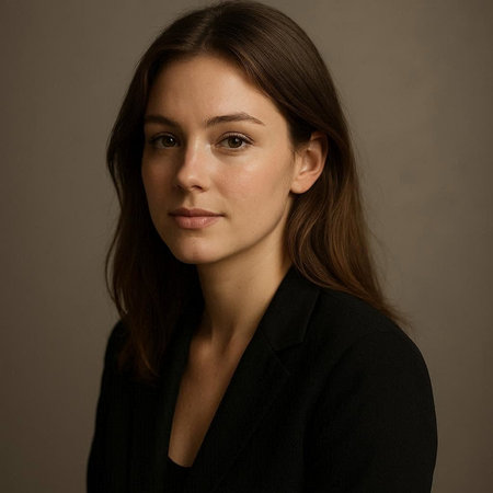 Portrait of a beautiful young brunette woman in a black jacket