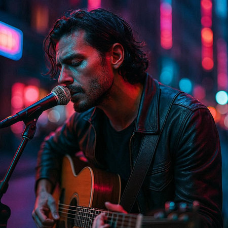 during the concert of the Norwegian singer Hekla at the Traenafestival, music festival taking place on the small island of Traenaの写真素材