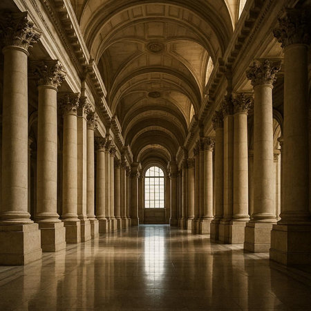 Interior of the Library of Congress in Washington DC, USA.
