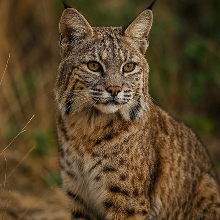Eurasian lynx (Lynx lynx) portrait.