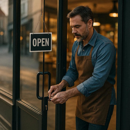 Fashion shot of a beautiful young woman in black dress and hat.の写真素材