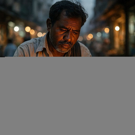 Portrait of unknowns Nepali people walking in Durbar square in Kathmandu in the morning