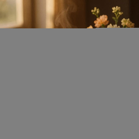 Bouquet of flowers in a vase on the windowsill