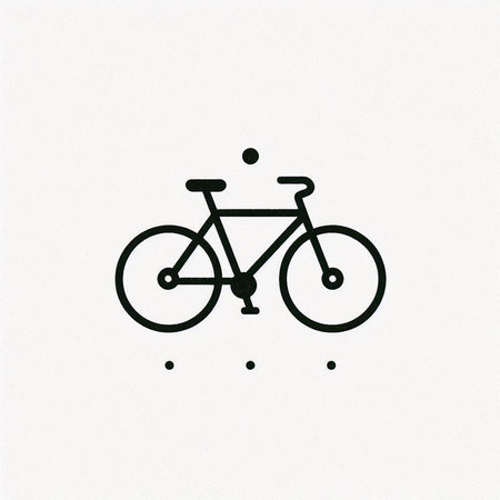 Bicycle icon on white background. Vector illustration. Eps 10.
