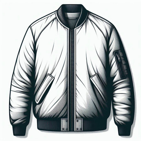 Men's jacket isolated on the white background. Clipping path included.