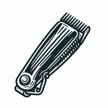 Hair clipper. Vector illustration of a hair clipper.