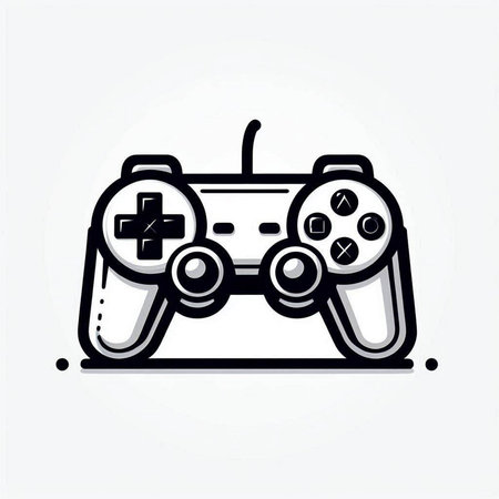 video game controller icon vector illustration design on white background. eps 10