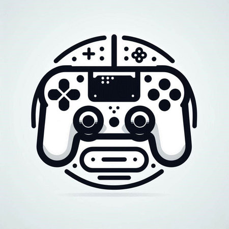 Videogame robot head doodle hand drawn vector illustration