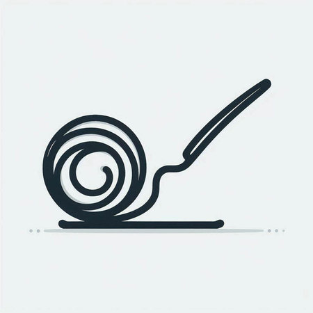 Snail icon. Editable Stroke. Vector Illustration.