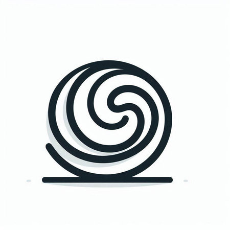 Spiral icon. Vector illustration isolated on a white background.