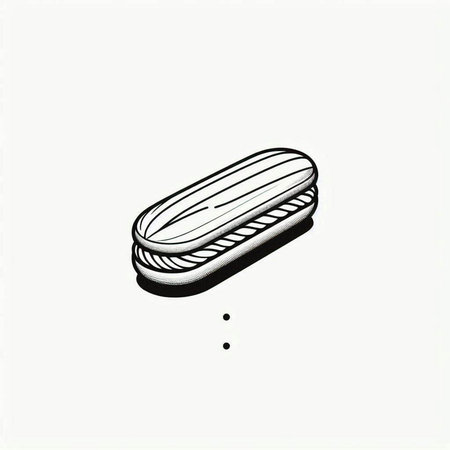 Illustration of a macaroon isolated on a white background.