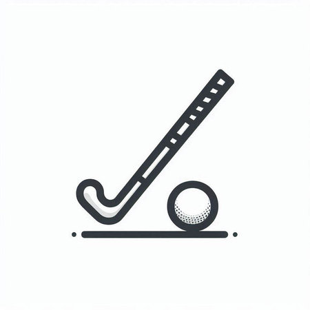 golf club and ball icon on a white background. vector illustrationの写真素材