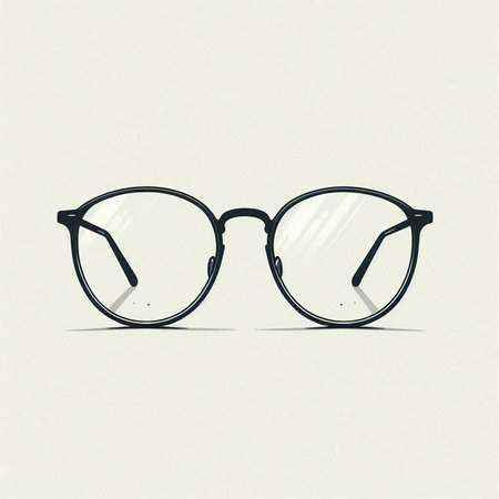 Glasses icon. Hand drawn illustration of glasses vector icon for web design