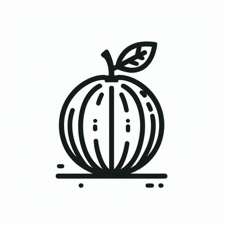 Fruit icon. Outline illustration of fruit icon for web designの写真素材