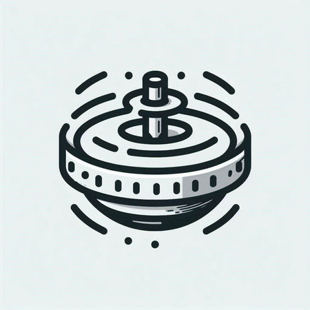 Illustration of a robot vacuum cleaner isolated on a white background.の写真素材