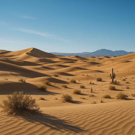 Desert sand dunes in Death Valley National Park, California, USA