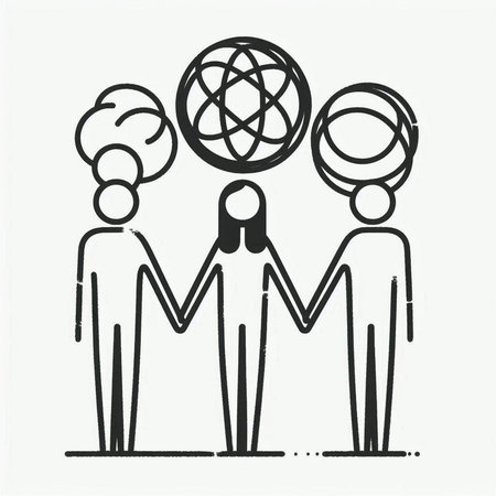 Teamwork concept. Hand drawn vector illustration. Teamwork concept.