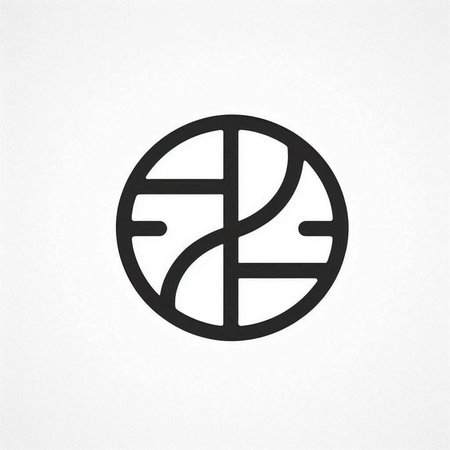 Basketball ball icon on a white background. Vector illustration. Eps 10