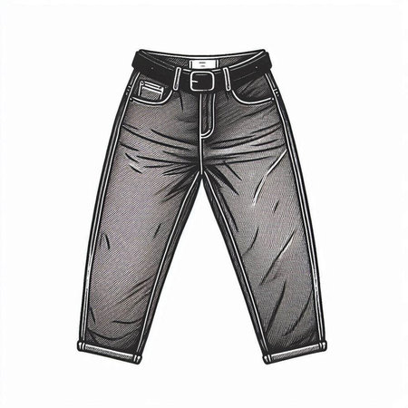 Trousers for men. Vector illustration of a man's trousers.の写真素材