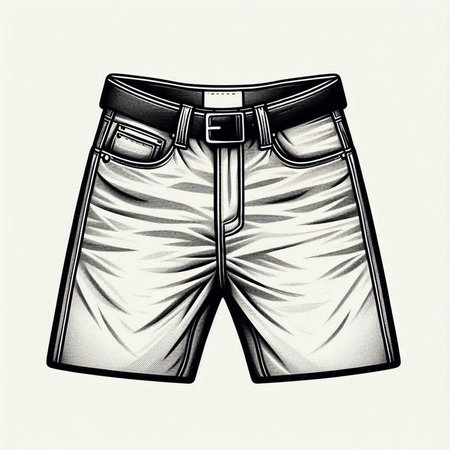 Men's boxer shorts. Vector illustration of a man's boxer shorts.の写真素材
