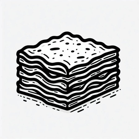 Illustration of a slice of bread on a white background - vector