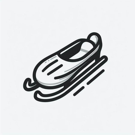 snowmobile icon isolated on a white background. vector illustration.