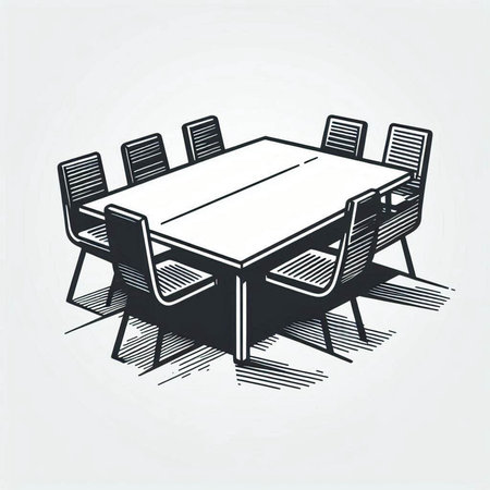 Dining room vector icon. Isometric illustration of dining room vector icon for web